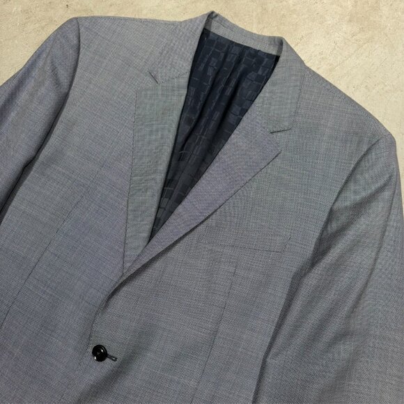 Hugo Boss Blazer Birdseye Wool Sport Coat TESSE Italy Grey "The Keys/Shaft" 46R - Picture 3 of 12